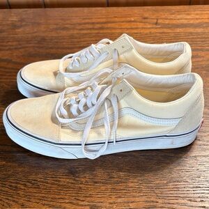 Vans Cream Canvas Sneakers